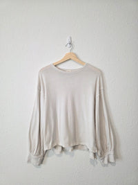 Free People Relaxed Cotton Tee (S)
