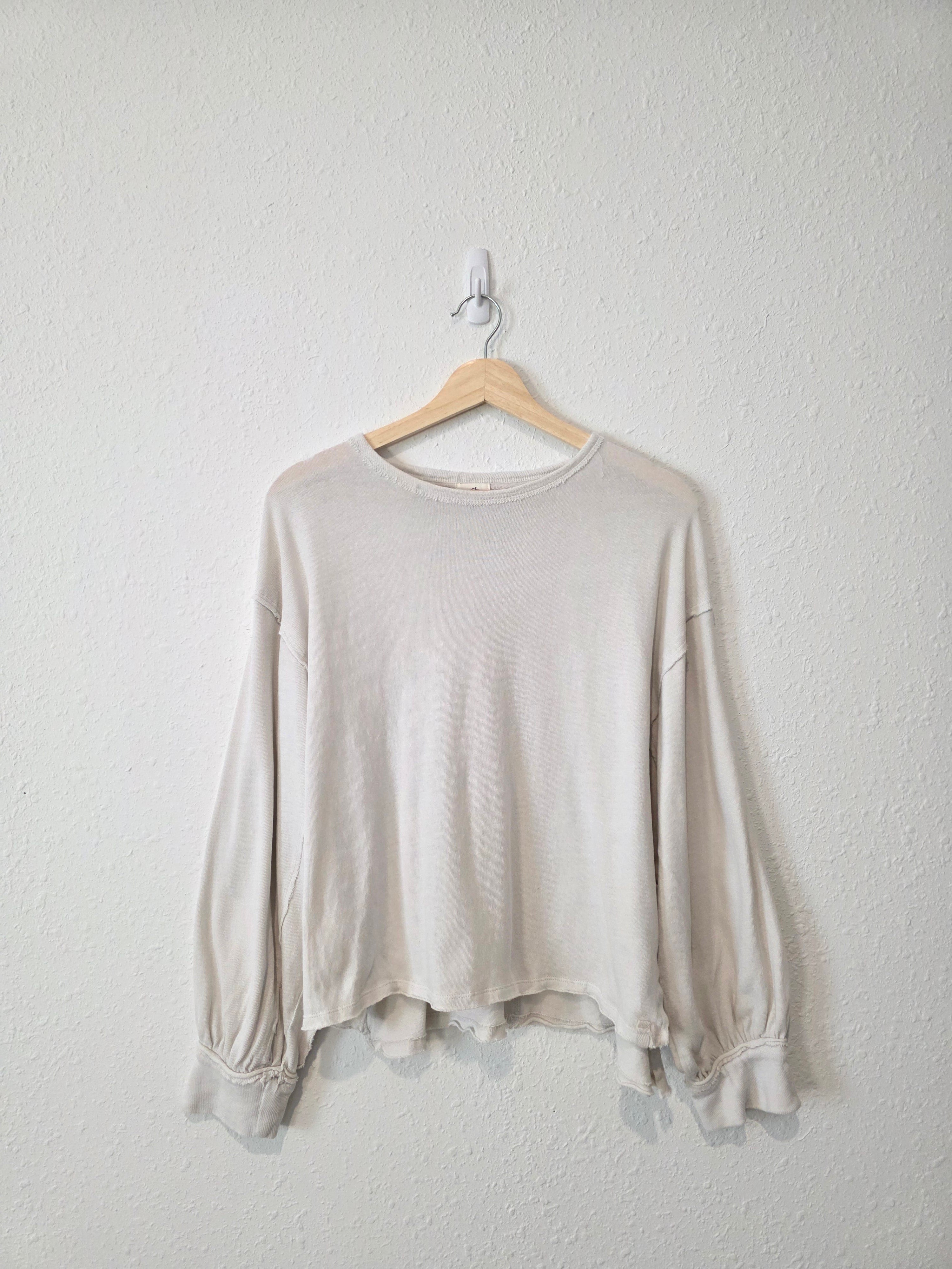 Free People Relaxed Cotton Tee (S)