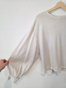 Free People Relaxed Cotton Tee (S)