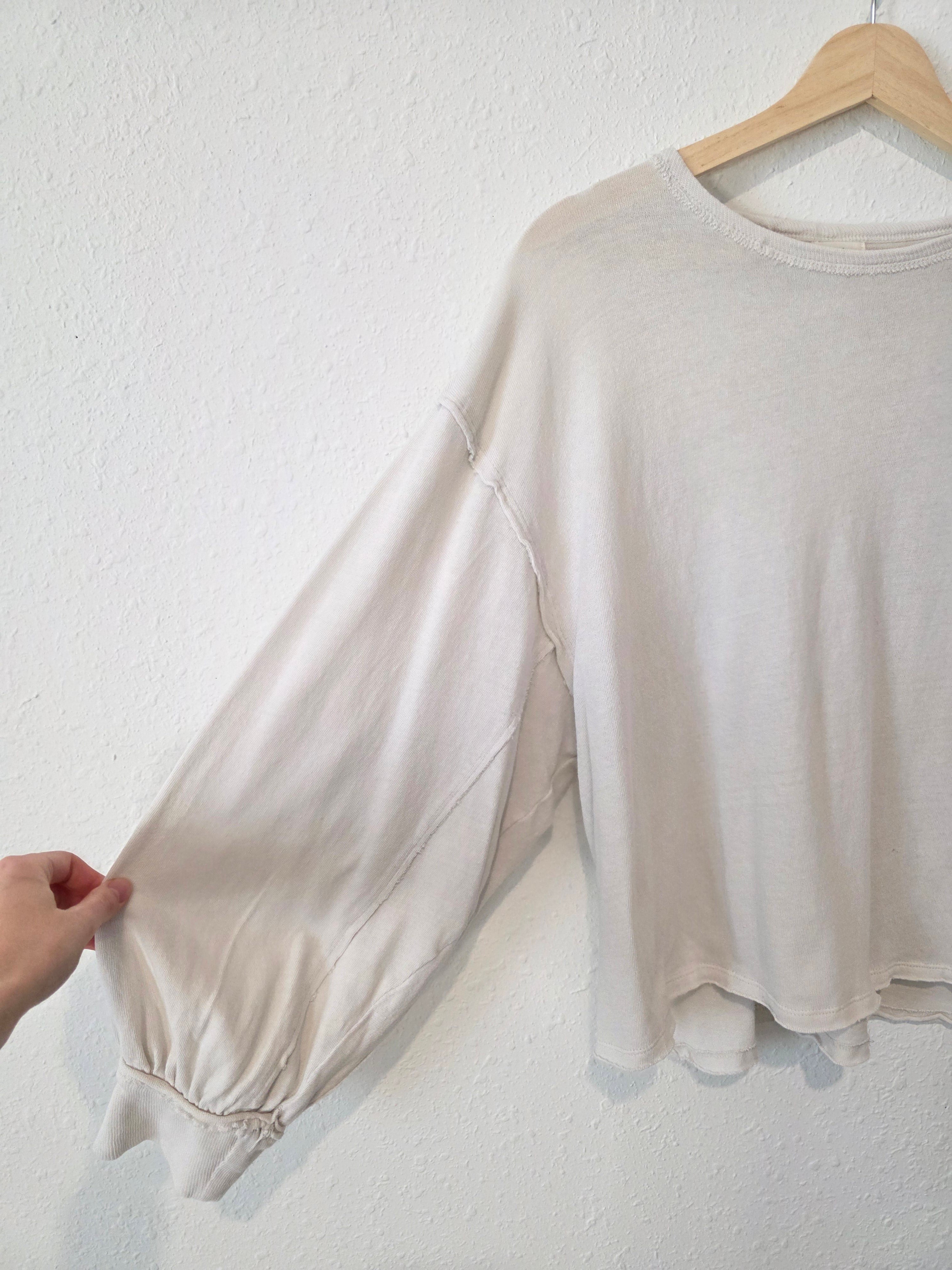 Free People Relaxed Cotton Tee (S)