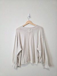 Free People Relaxed Cotton Tee (S)