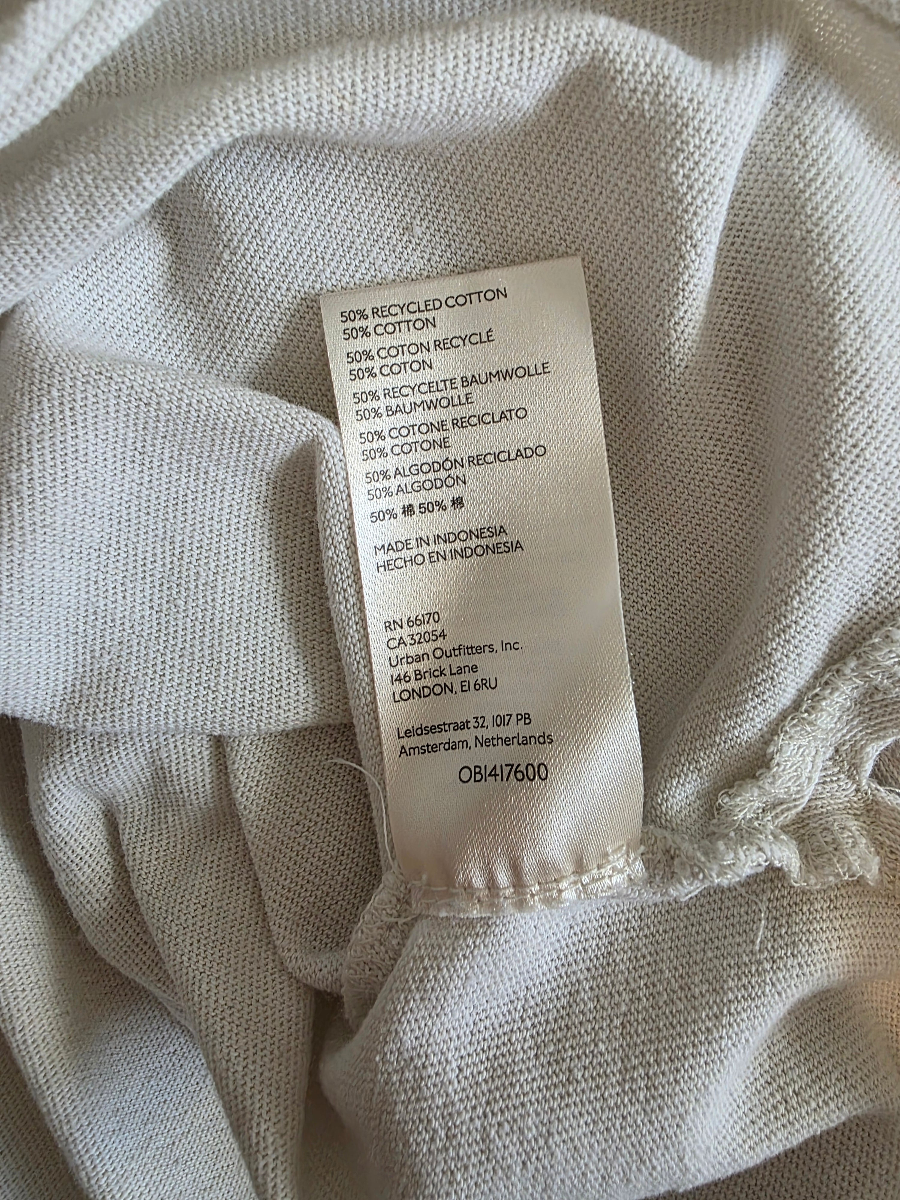 Free People Relaxed Cotton Tee (S)