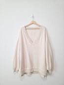 Aerie Slouchy V Neck Sweatshirt (L)