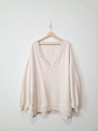 Aerie Slouchy V Neck Sweatshirt (L)