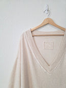 Aerie Slouchy V Neck Sweatshirt (L)