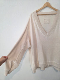 Aerie Slouchy V Neck Sweatshirt (L)
