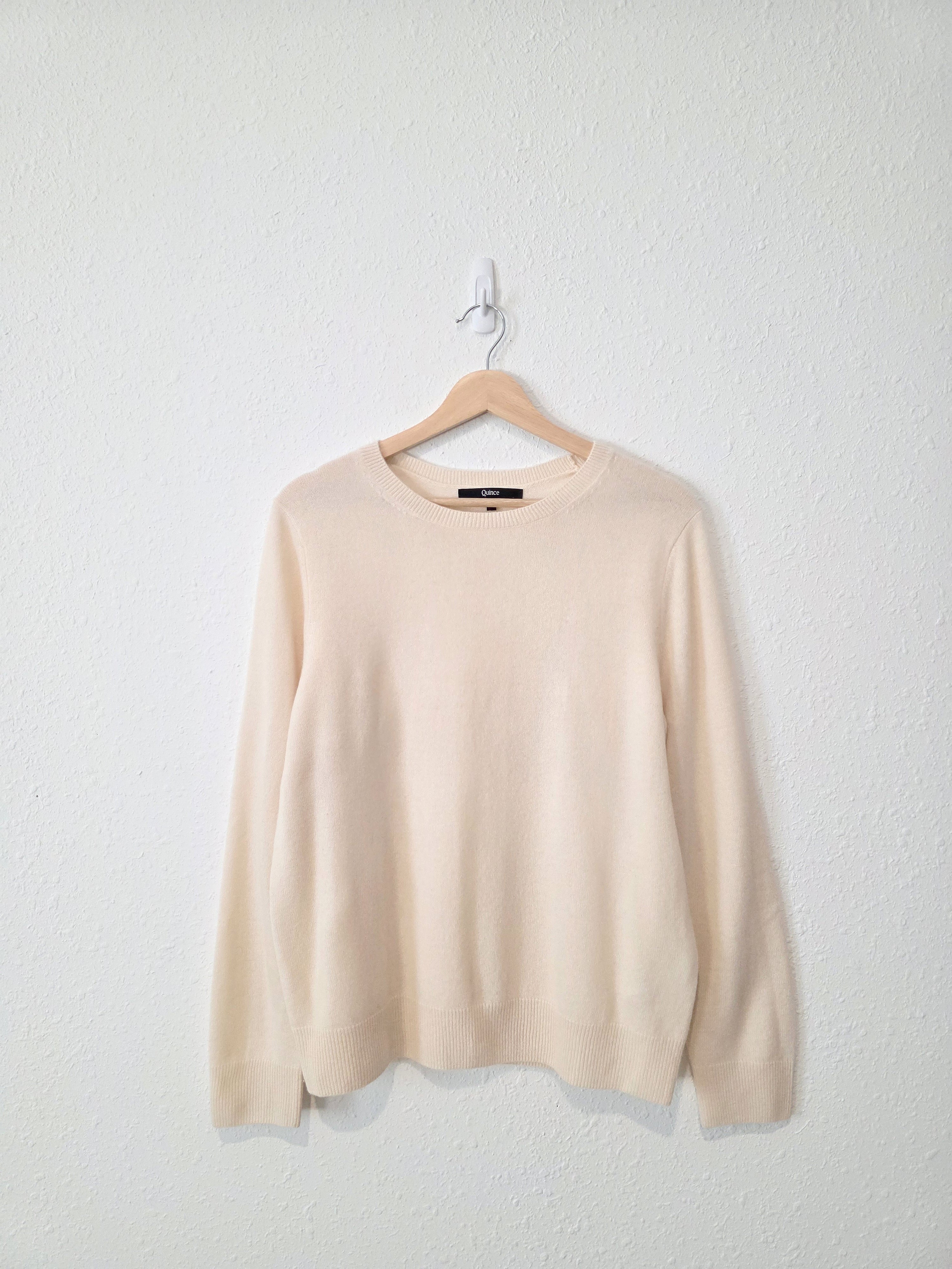 Quince Cashmere Crewneck Sweater (L)