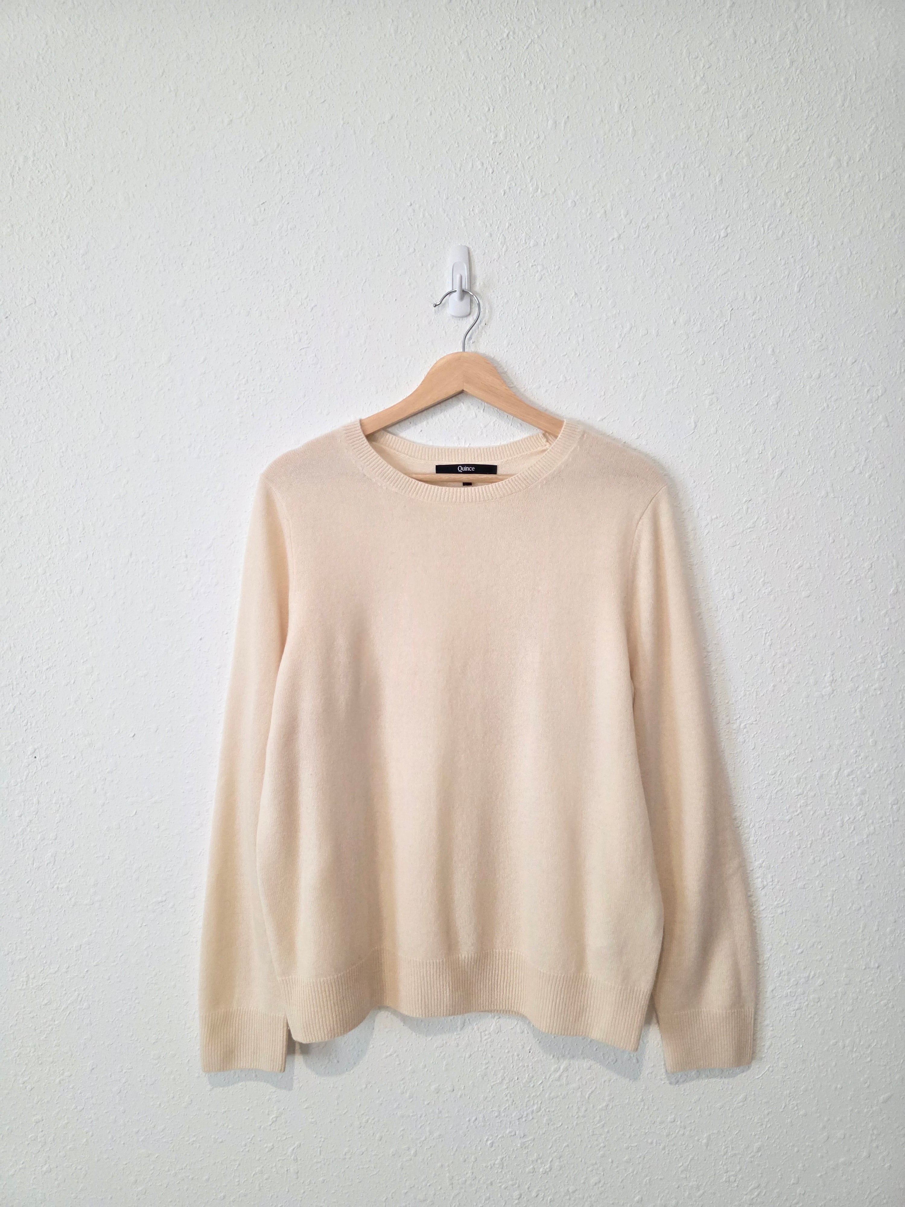 Quince Cashmere Crewneck Sweater (L)
