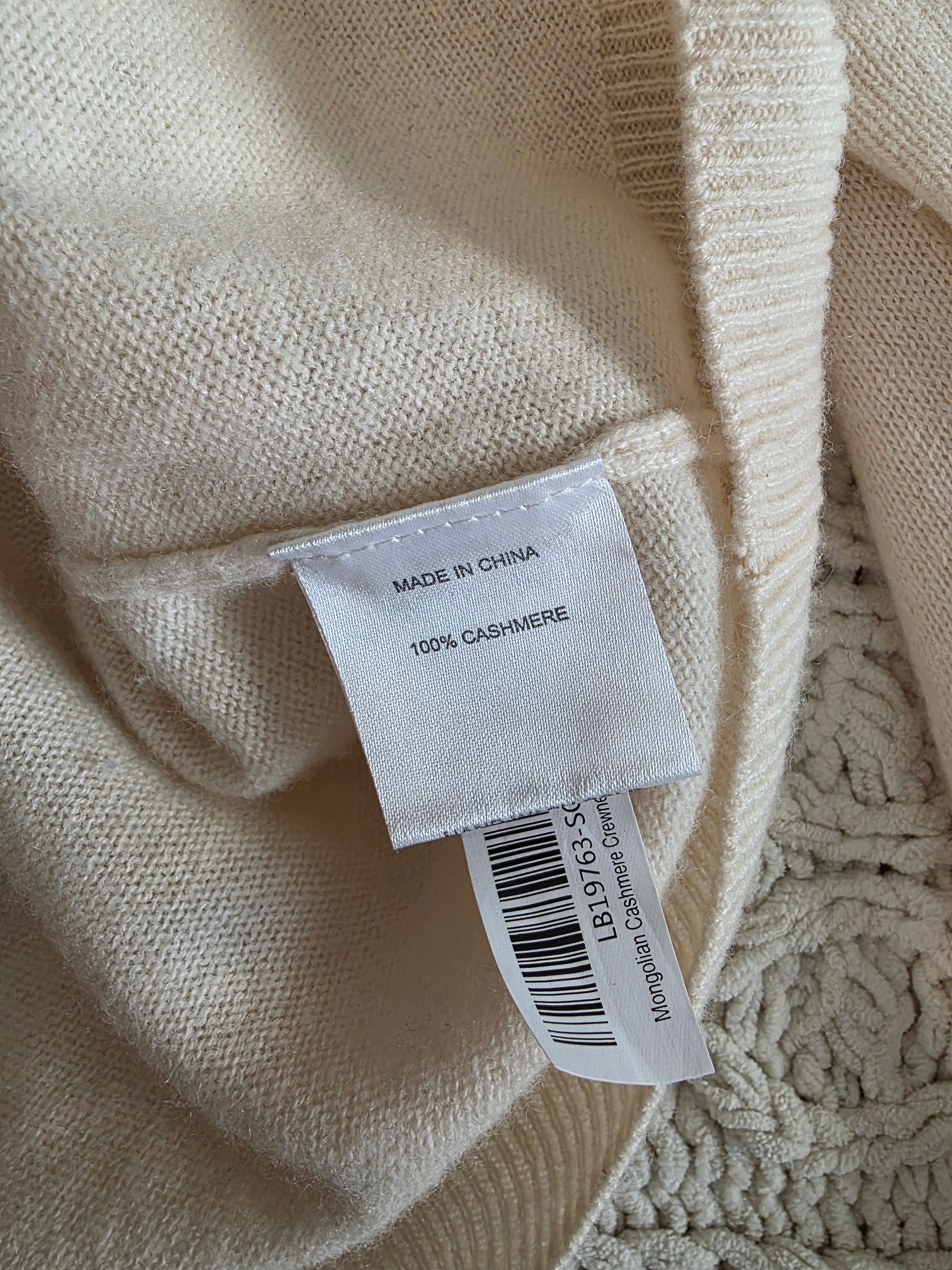 Quince Cashmere Crewneck Sweater (L)