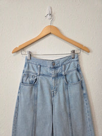 Madewell Light Wash Wide Leg Jeans (23)