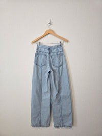 Madewell Light Wash Wide Leg Jeans (23)