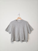 Abercrombie Gray Boxy Knit Top (S)