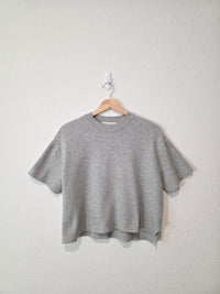 Abercrombie Gray Boxy Knit Top (S)