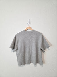 Abercrombie Gray Boxy Knit Top (S)
