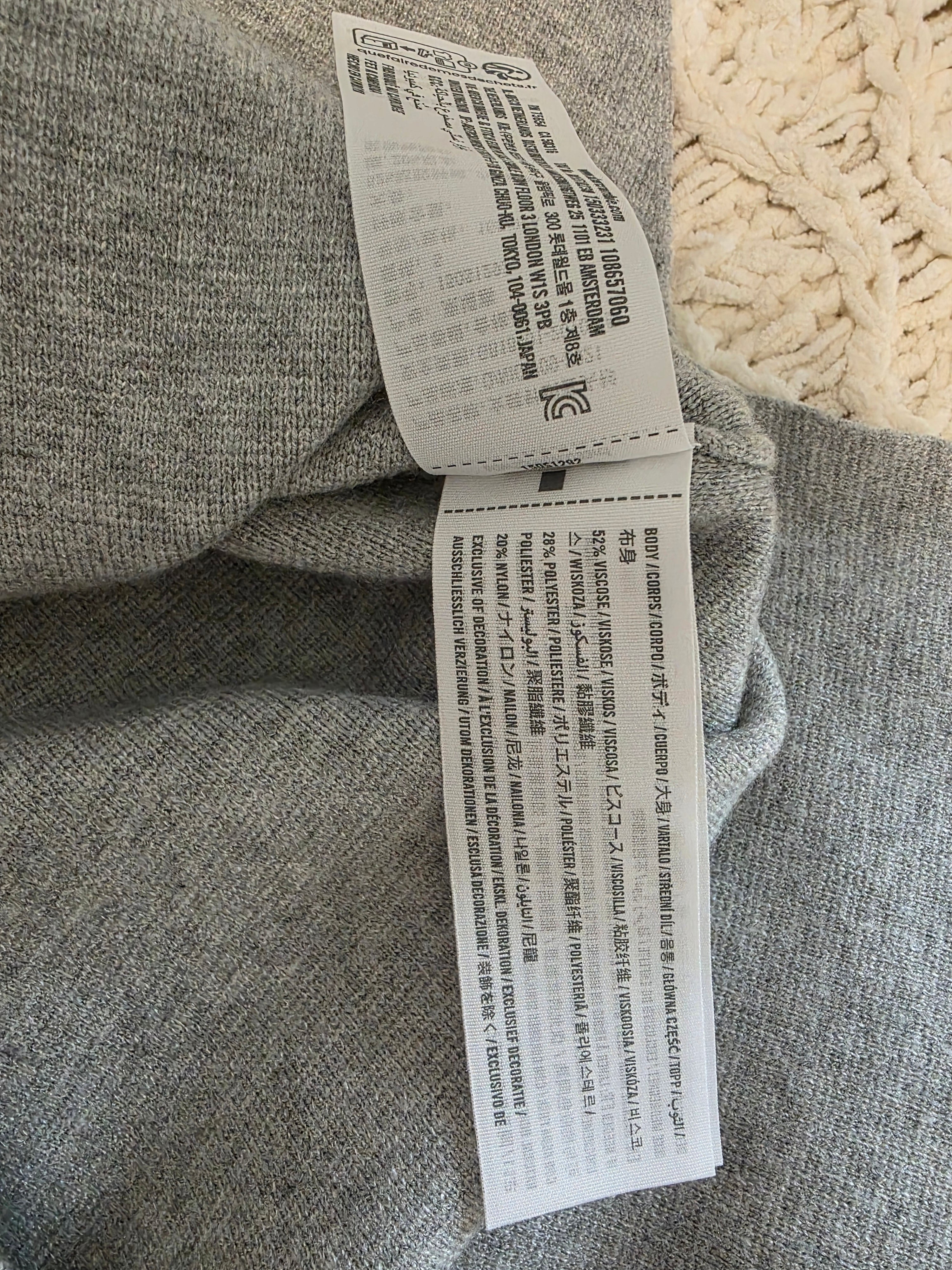 Abercrombie Gray Boxy Knit Top (S)