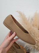 Vivaia Square Toe Rib Flats (10.5)
