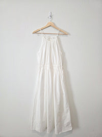 White Cotton Maxi Dress (S)