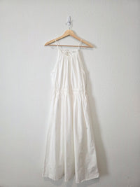 White Cotton Maxi Dress (S)