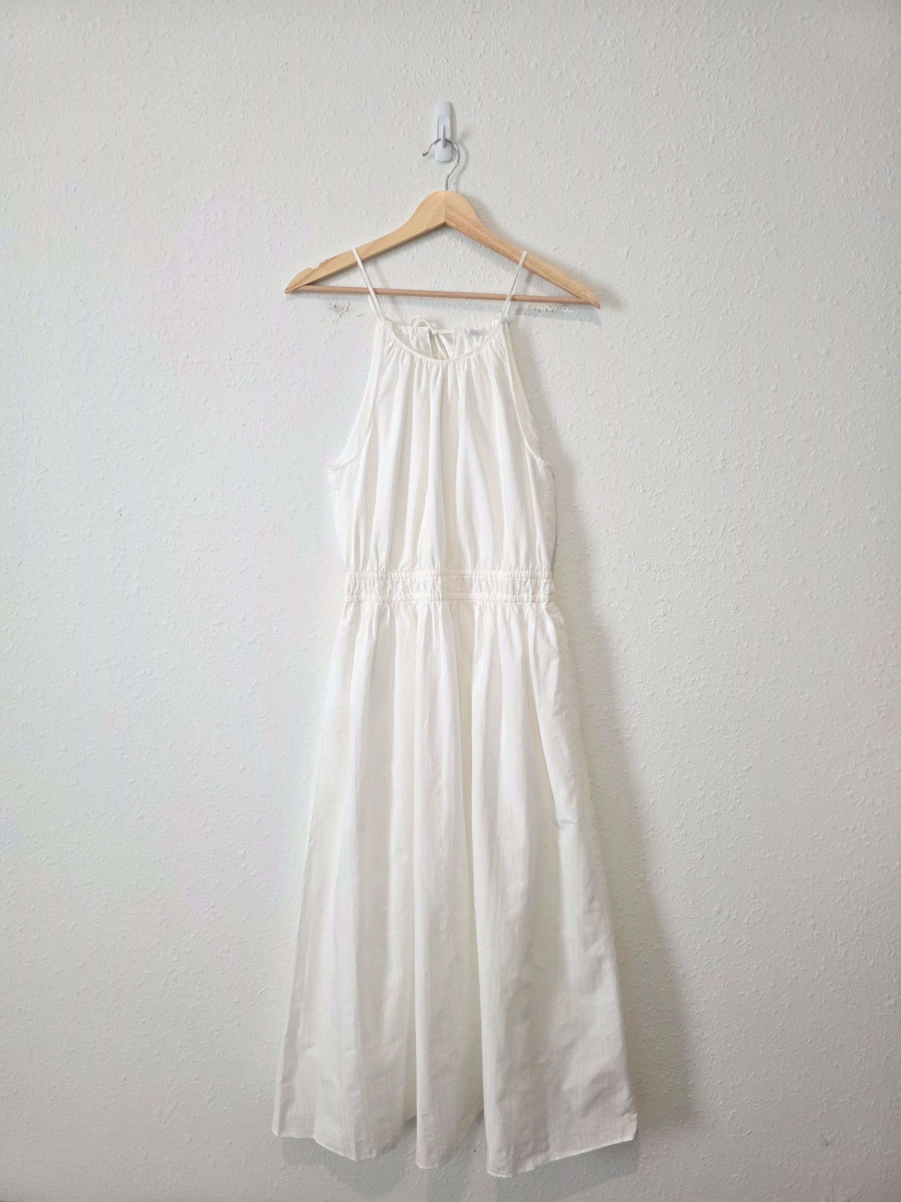 White Cotton Maxi Dress (S)