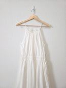 White Cotton Maxi Dress (S)