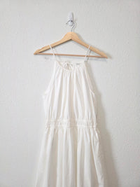 White Cotton Maxi Dress (S)