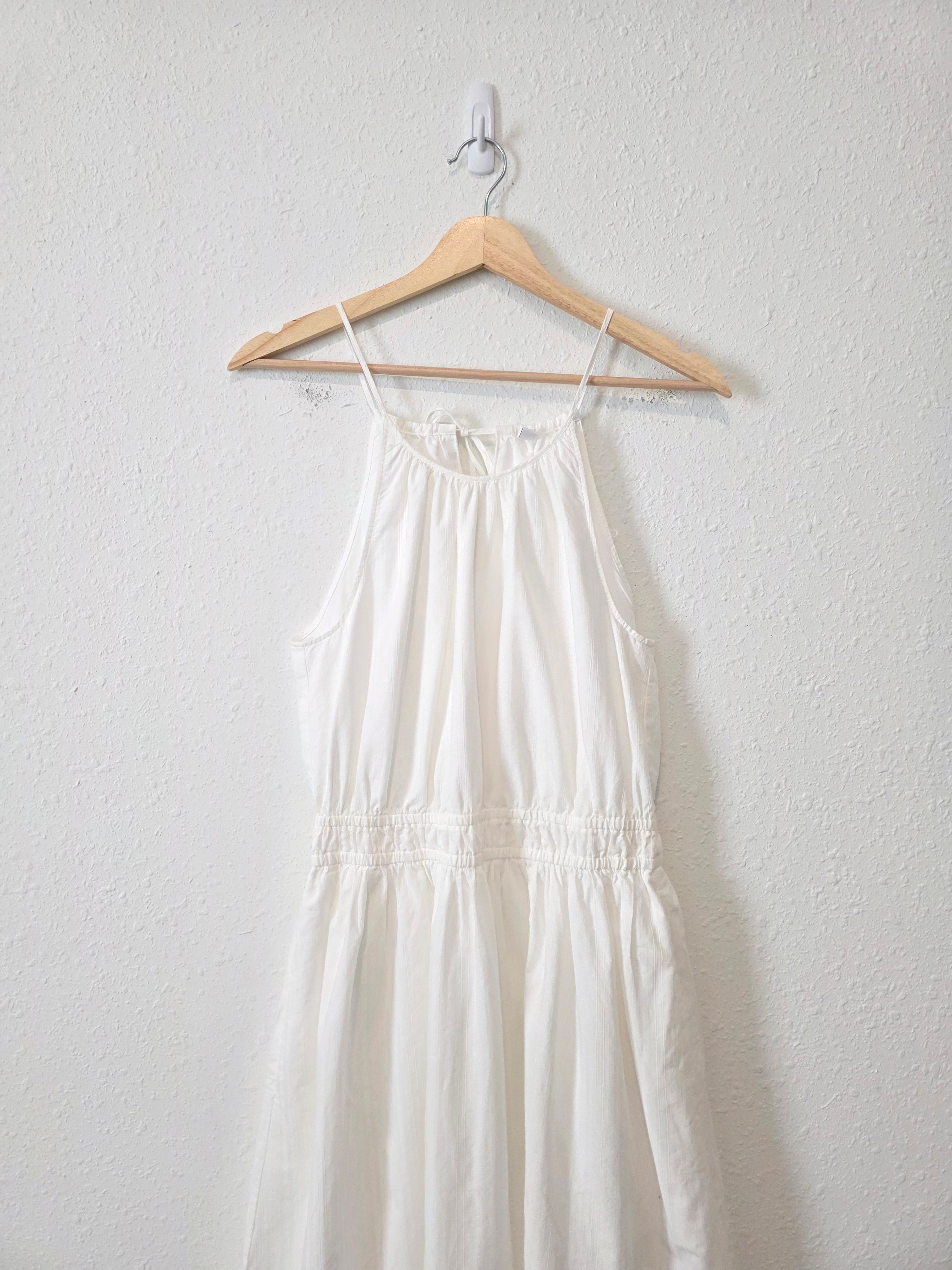 White Cotton Maxi Dress (S)