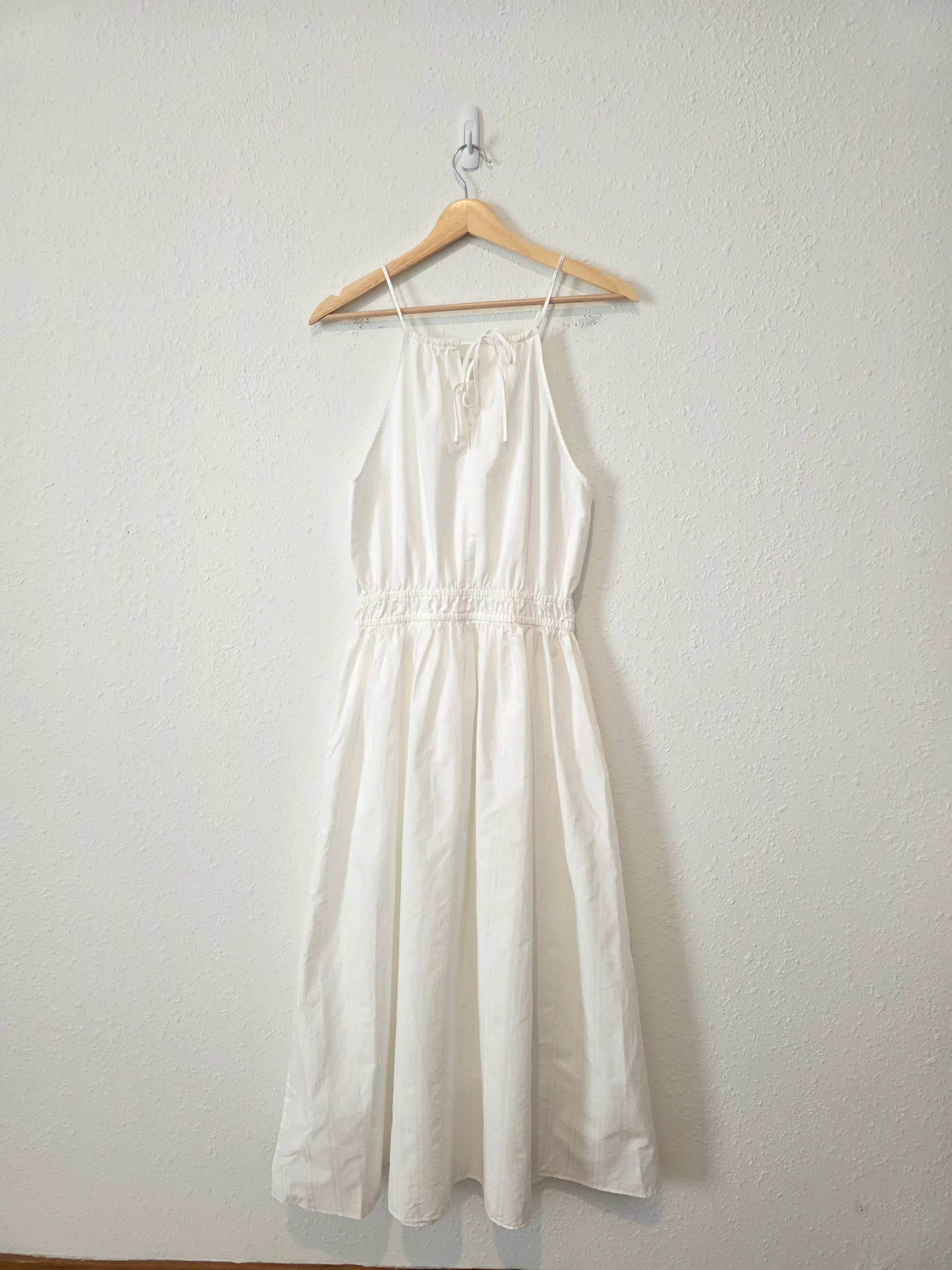 White Cotton Maxi Dress (S)