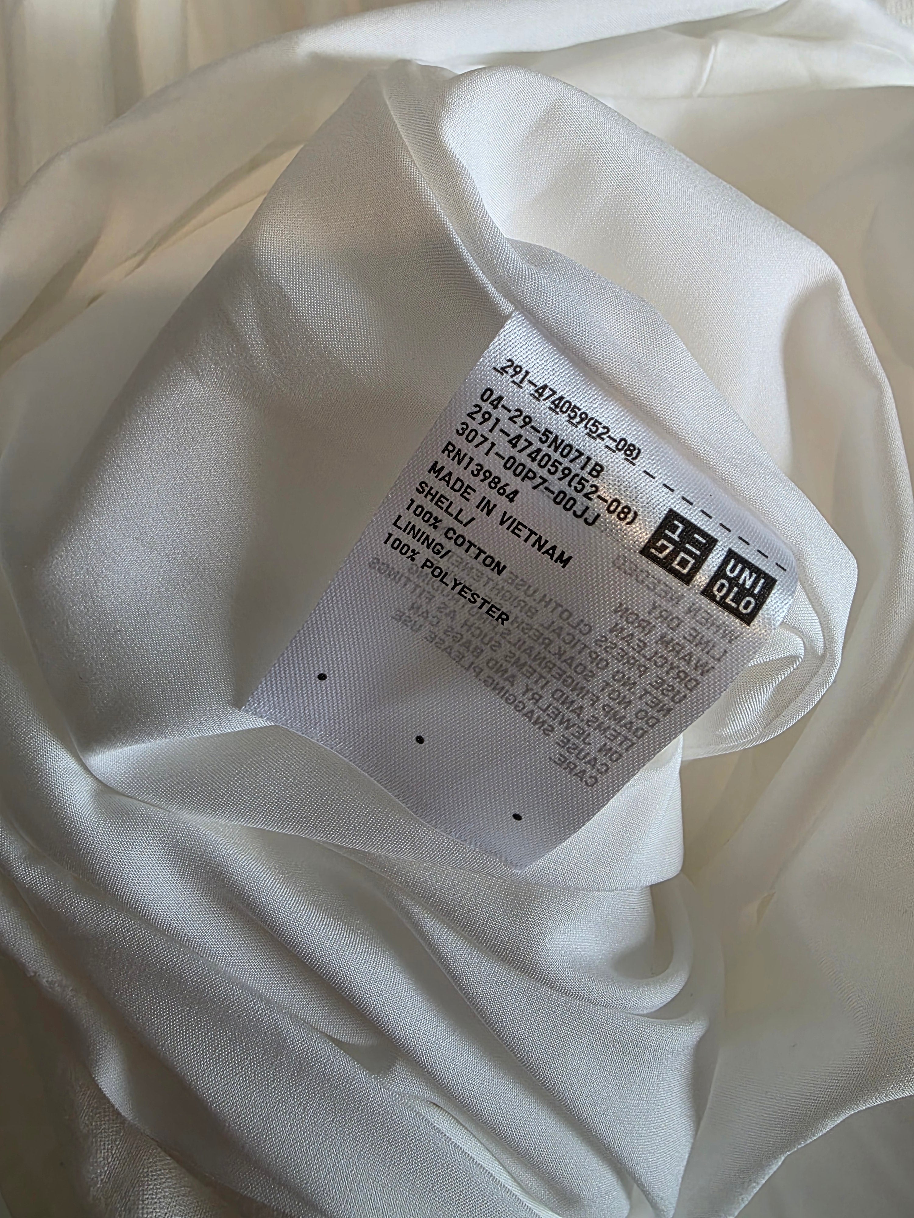 White Cotton Maxi Dress (S)