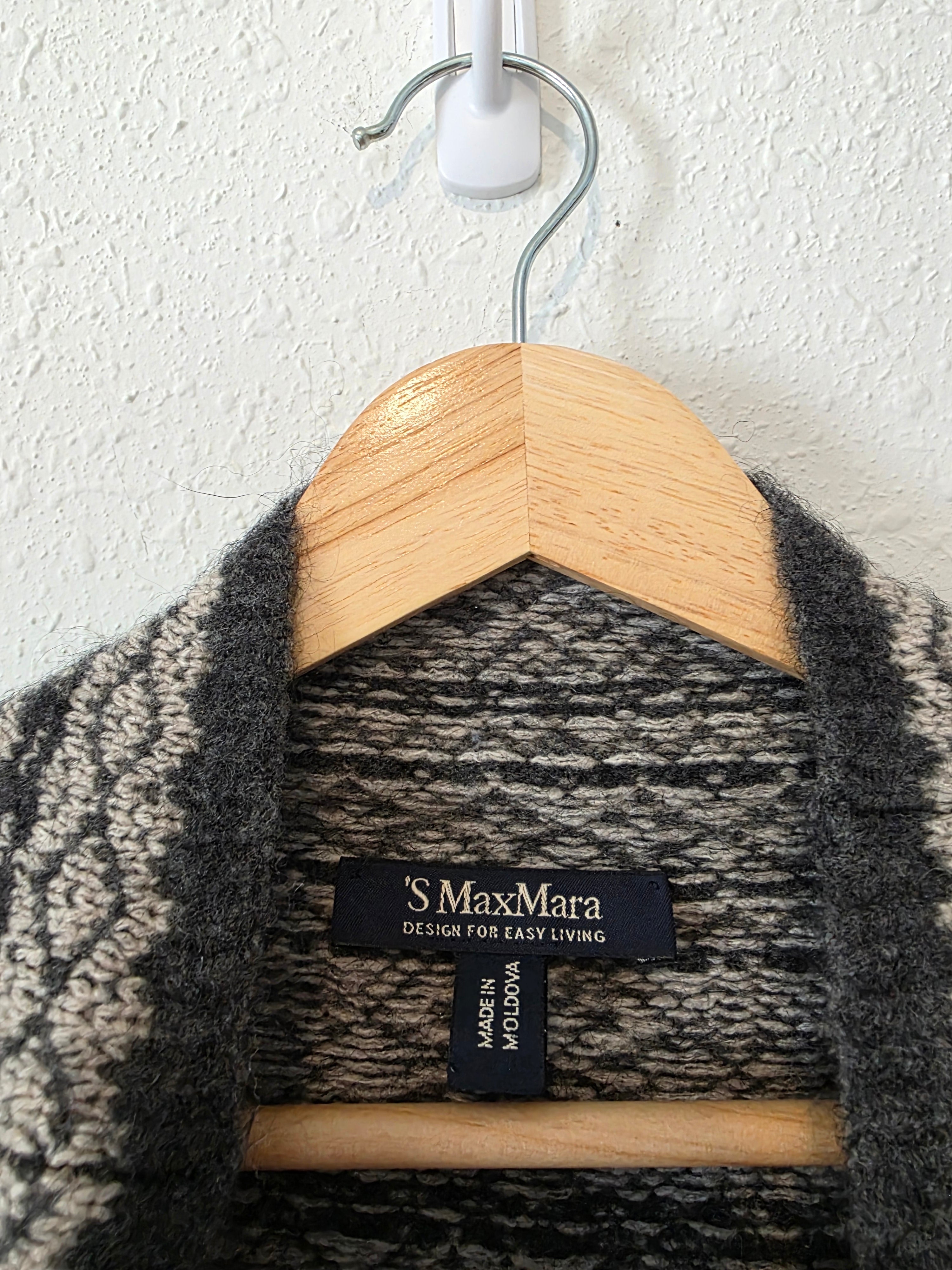 Fairisle Wool Blend Oversized Sweater (M)