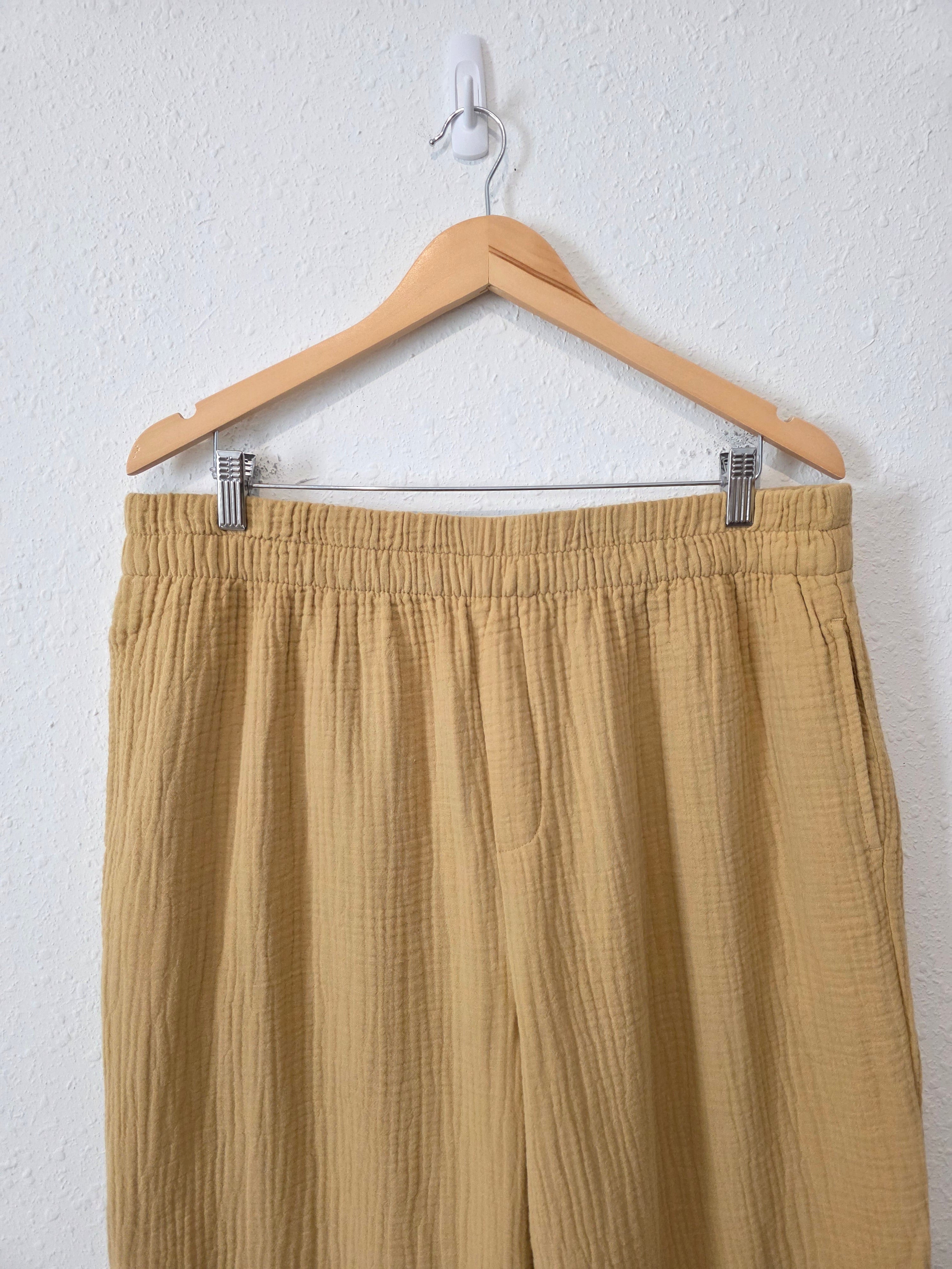 Madewell Cotton Gauze Straight Pants (XL)