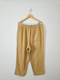 Madewell Cotton Gauze Straight Pants (XL)