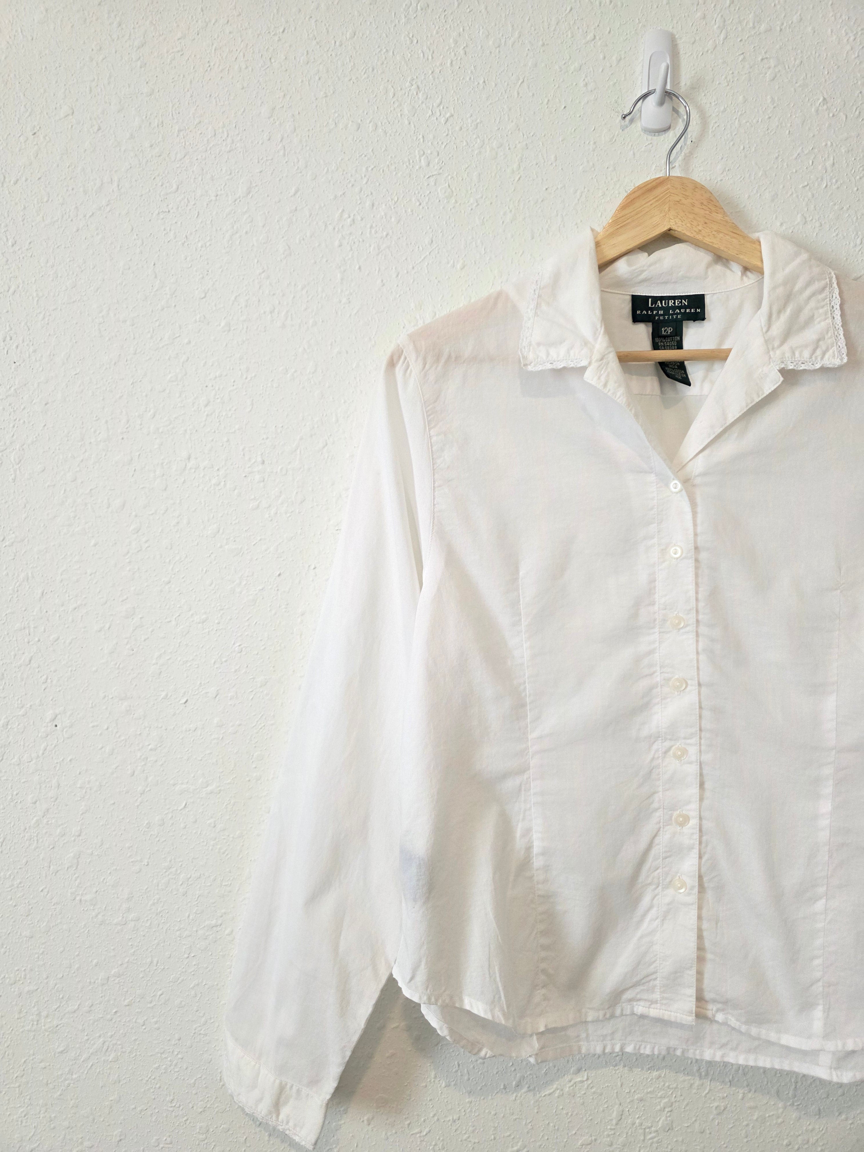 Vintage Ralph Lauren Cotton Button Up (S/M)
