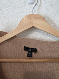 Neutral Linen Cardigan Sweater (3X)