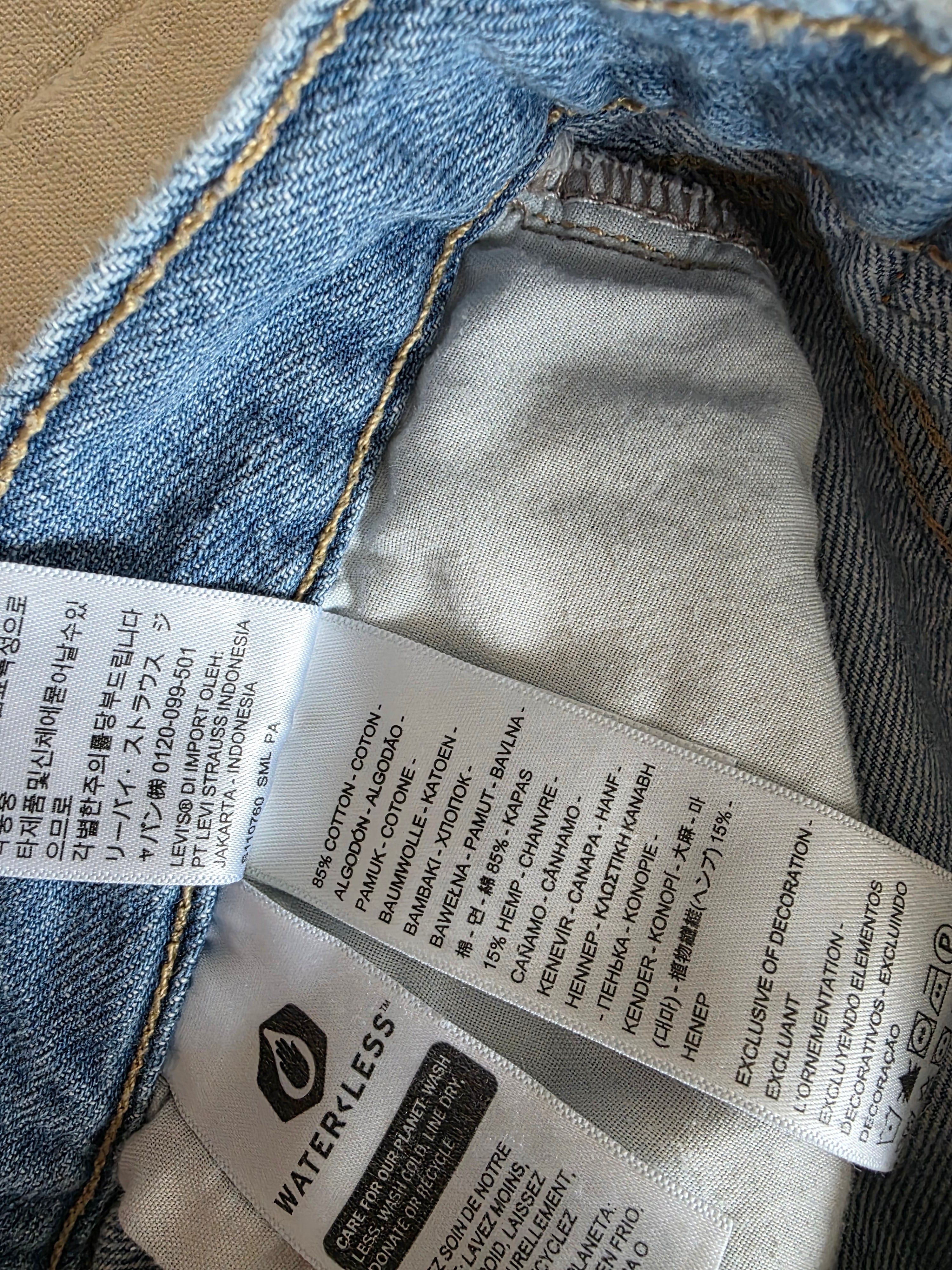 Levi's High Waisted Straight Jeans (25)