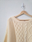 Free People Chunky Cable Knit Sweater (M)