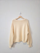 Free People Chunky Cable Knit Sweater (M)