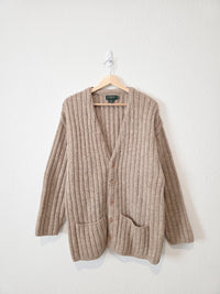 Vintage J.Crew Alpaca Wool Cardigan Sweater (M)