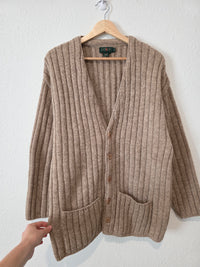 Vintage J.Crew Alpaca Wool Cardigan Sweater (M)
