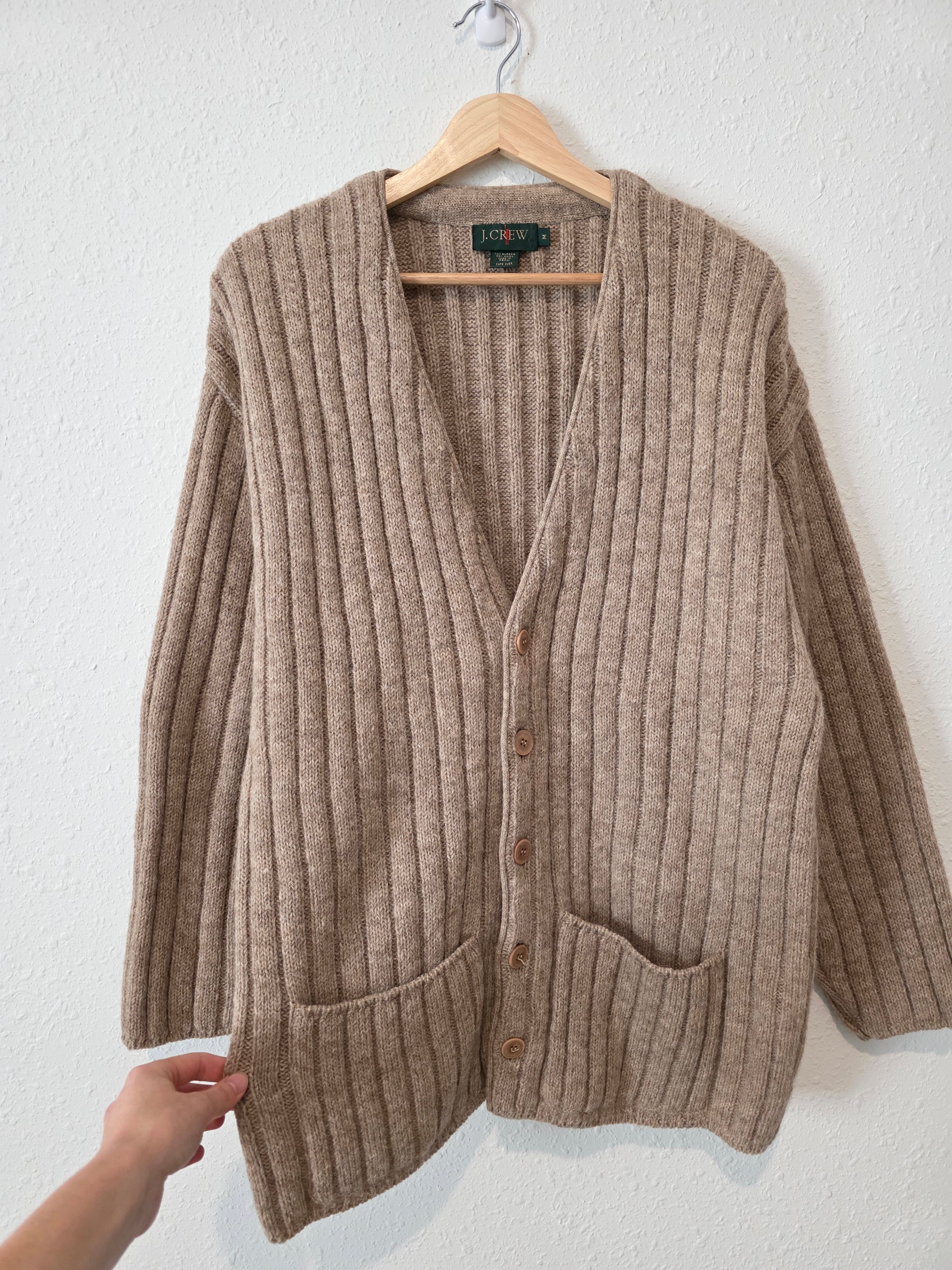 Vintage J.Crew Alpaca Wool Cardigan Sweater (M)