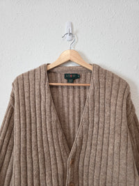 Vintage J.Crew Alpaca Wool Cardigan Sweater (M)