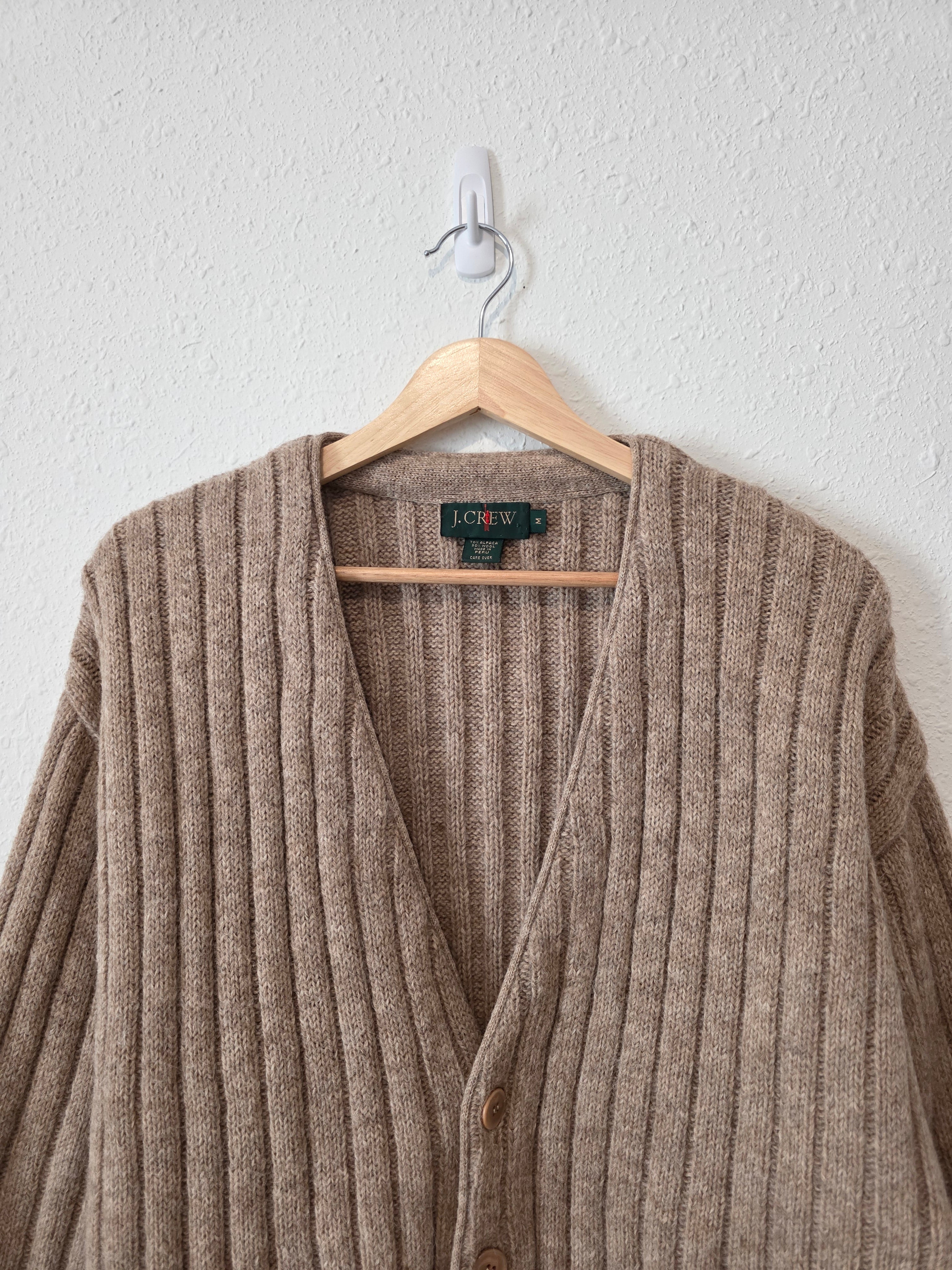 Vintage J.Crew Alpaca Wool Cardigan Sweater (M)