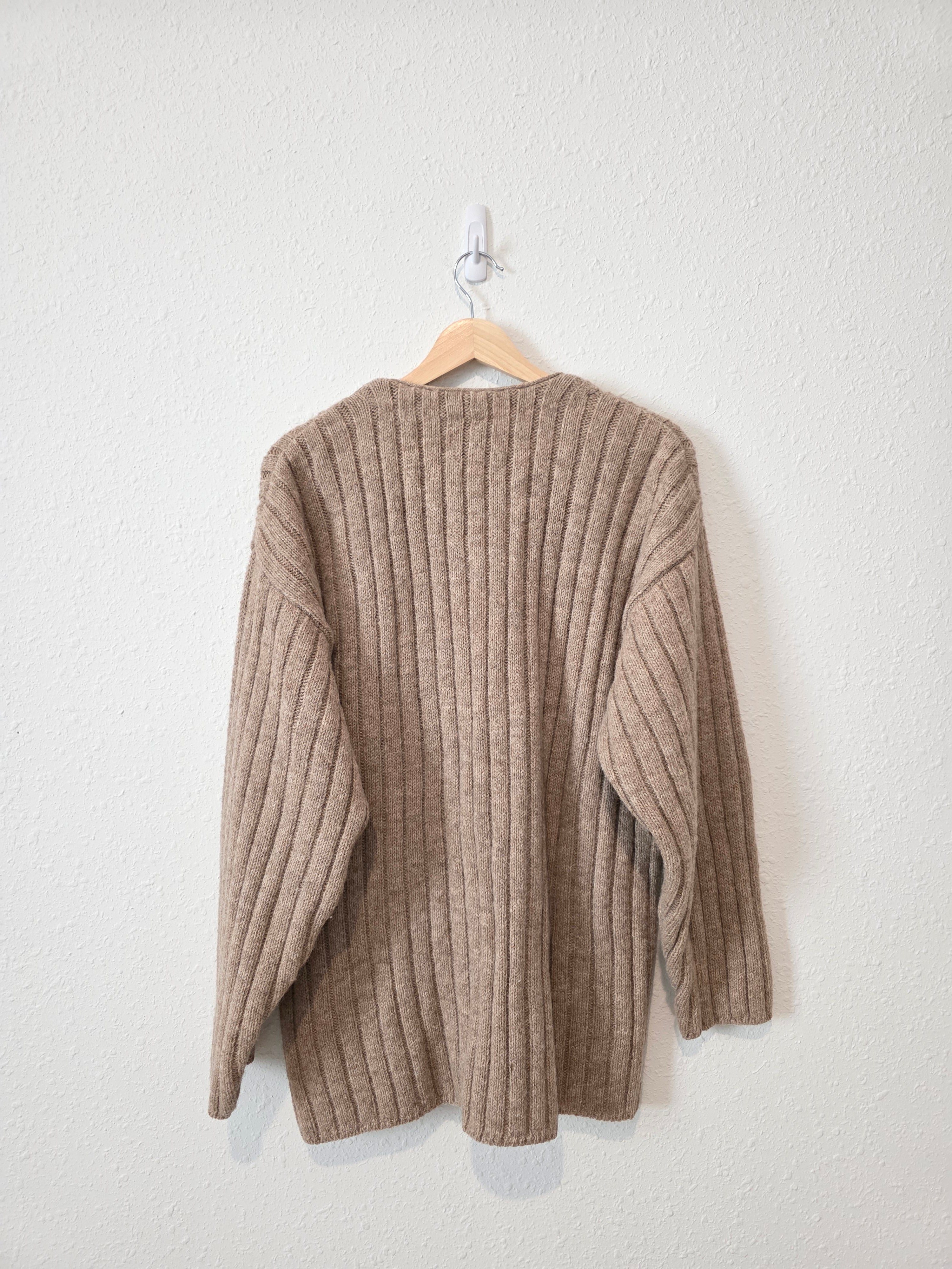 Vintage J.Crew Alpaca Wool Cardigan Sweater (M)