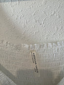 White Cotton Smocked Top (L)
