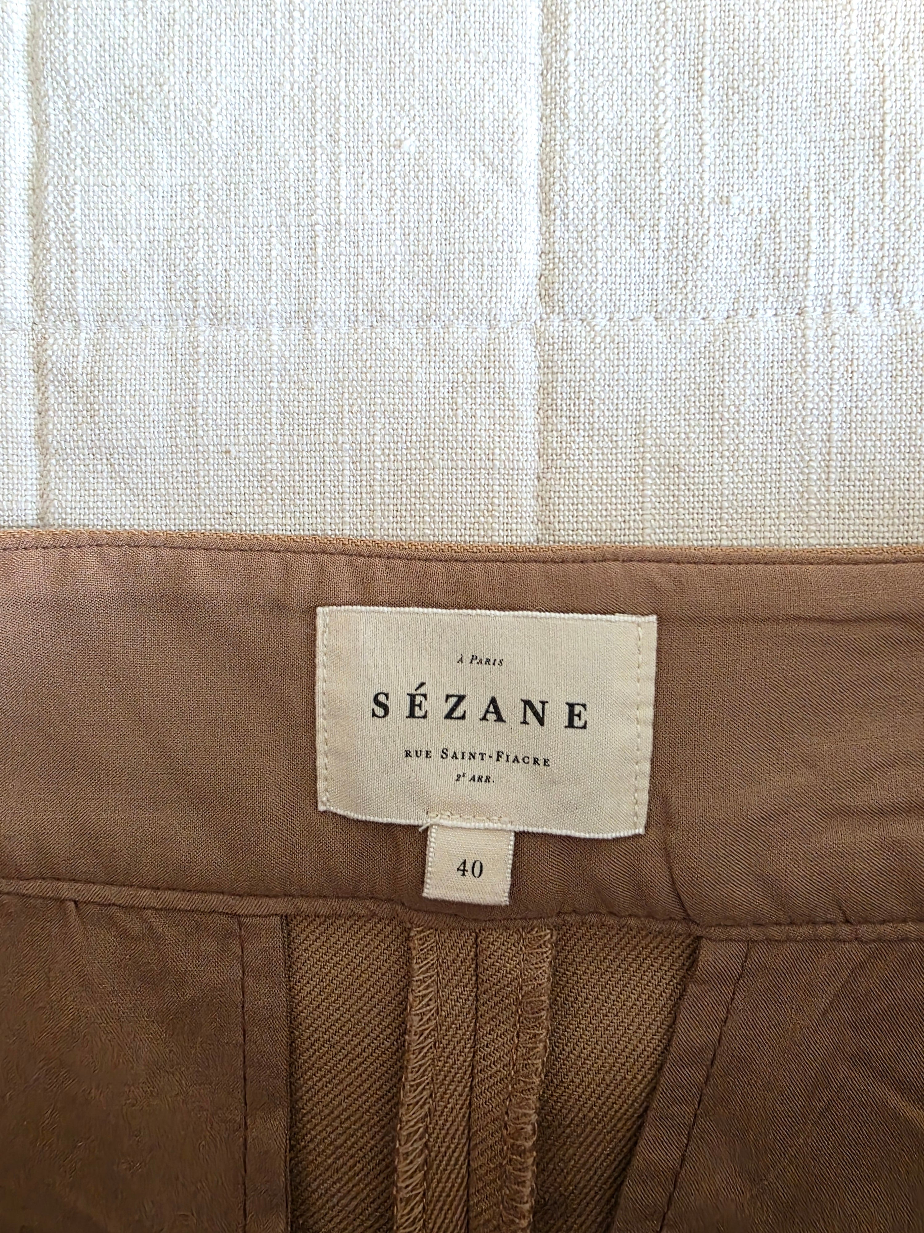 Sezane Damon Camel Trousers (8)