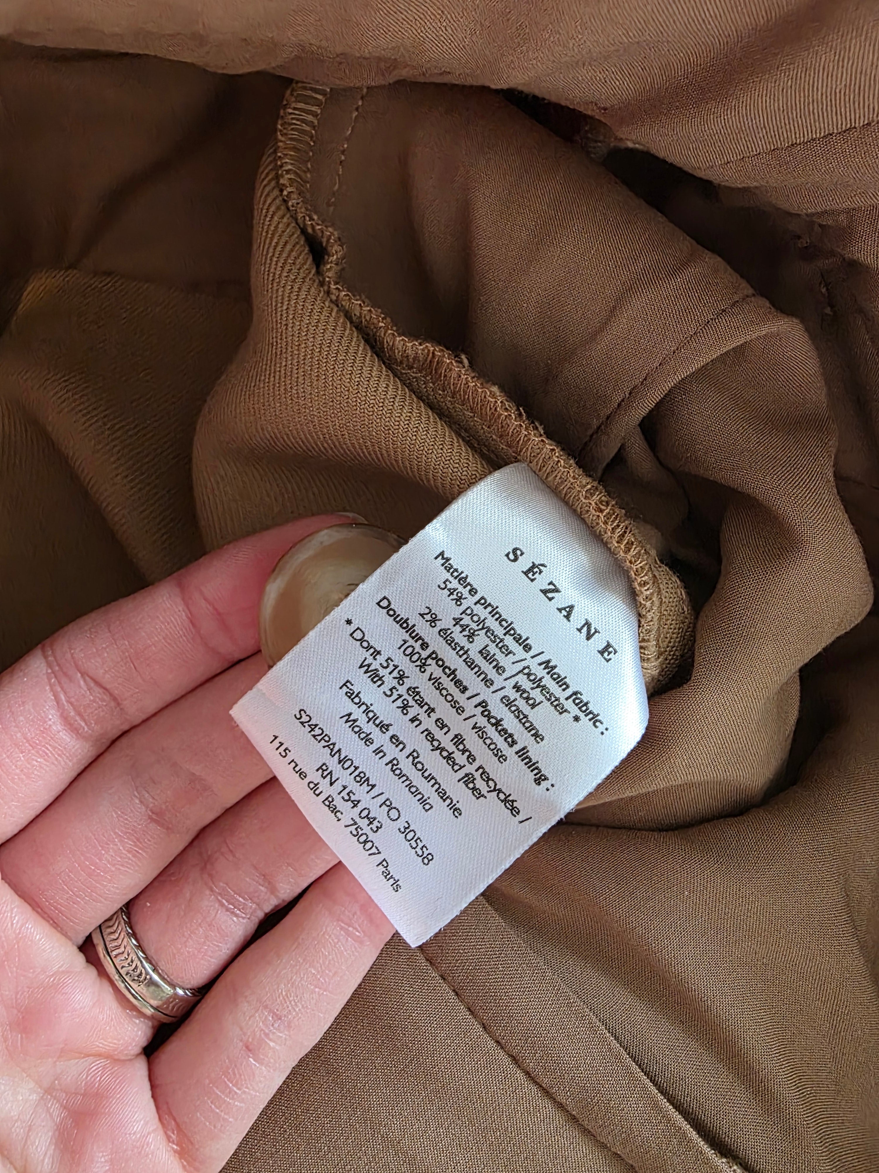 Sezane Damon Camel Trousers (8)