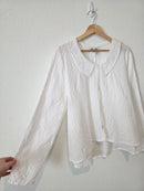 Flax Collared Cotton Blouse (M)
