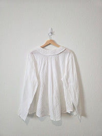 Flax Collared Cotton Blouse (M)