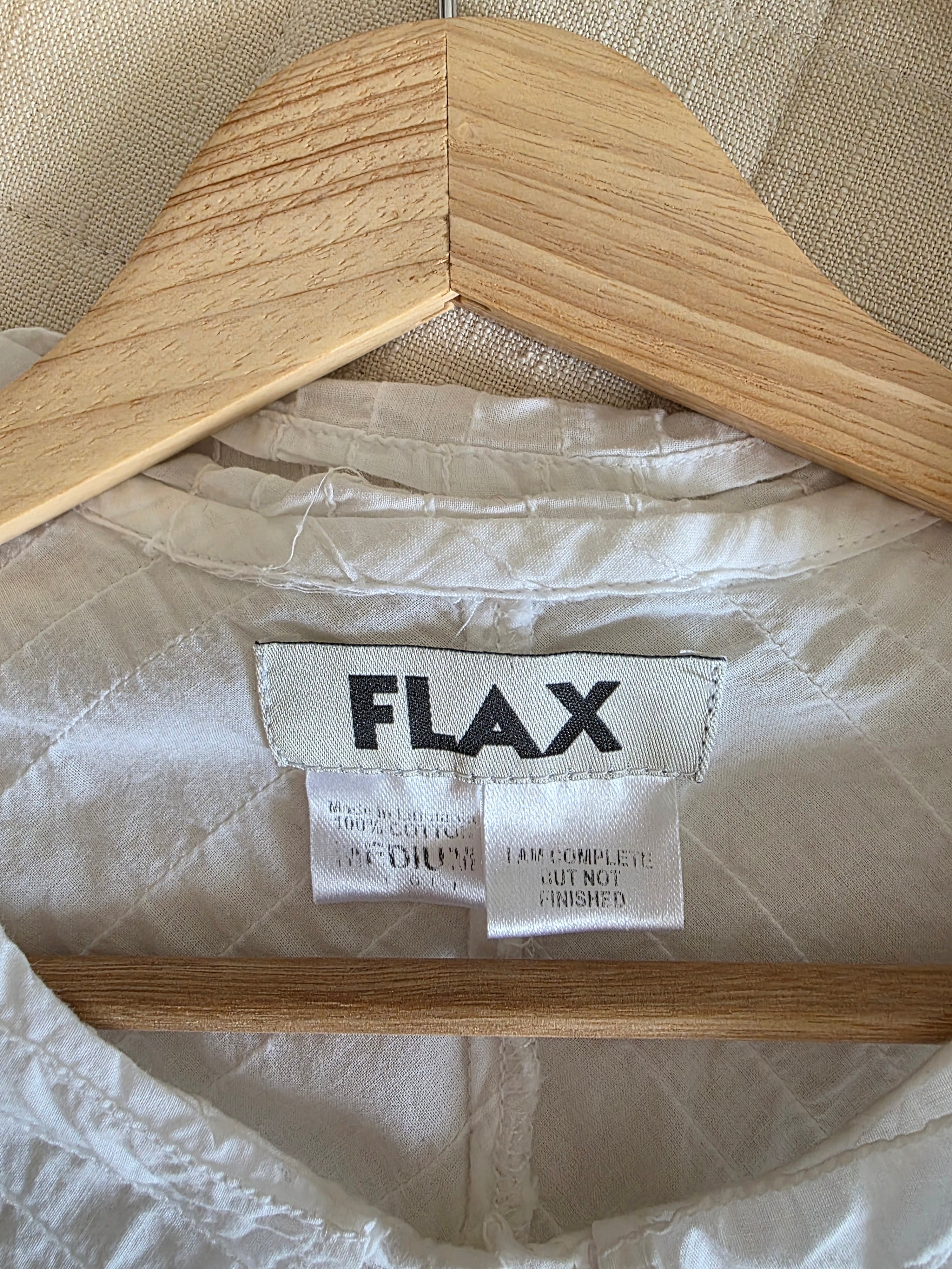 Flax Collared Cotton Blouse (M)