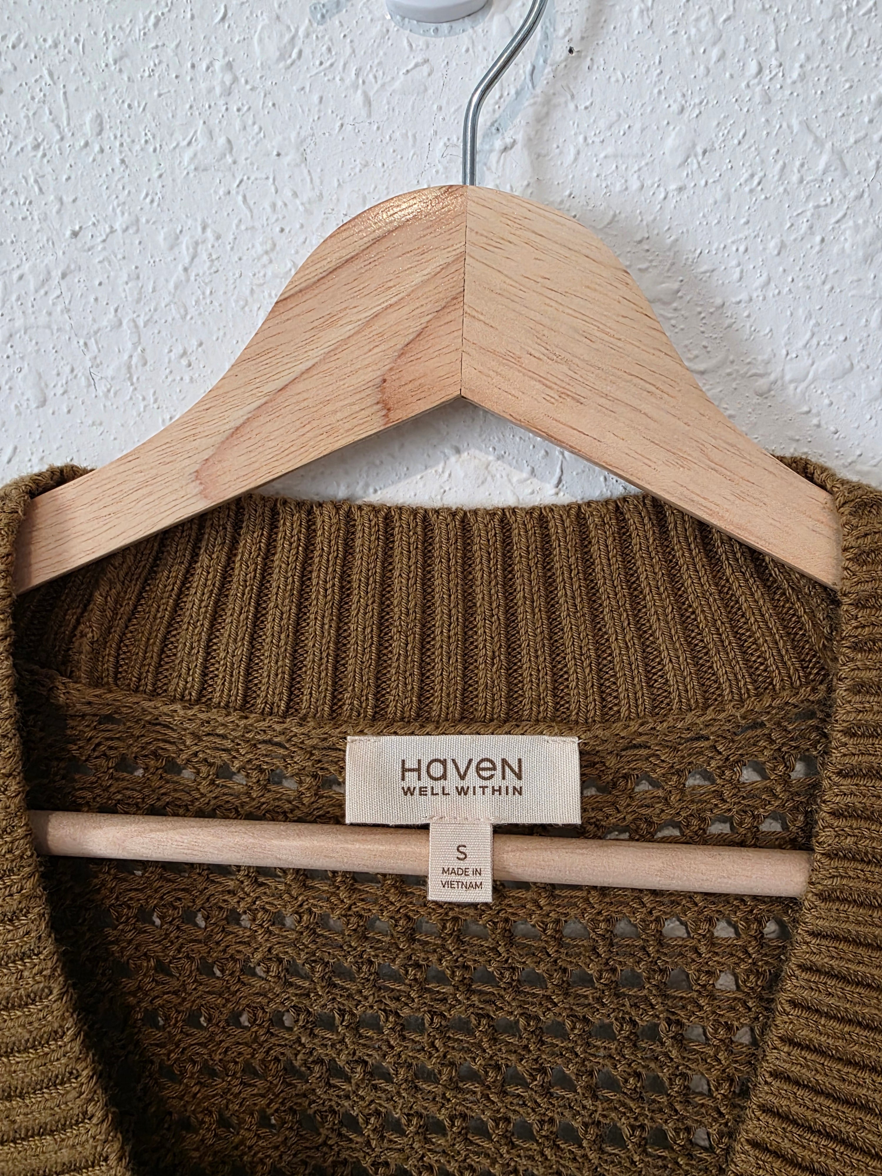 Haven Organic Cotton Cardigan (S)