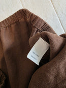 Chocolate Brown Linen Wide Leg Pants (L)
